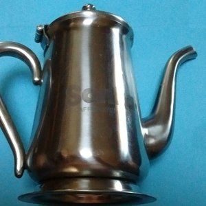 Vintage Sanka Decaffeinated Coffee 14 oz. Stainless Prep Server Carafe Decanter